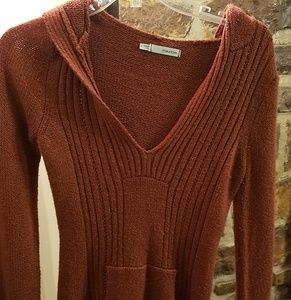 Maurices burnt orange hooded sweater